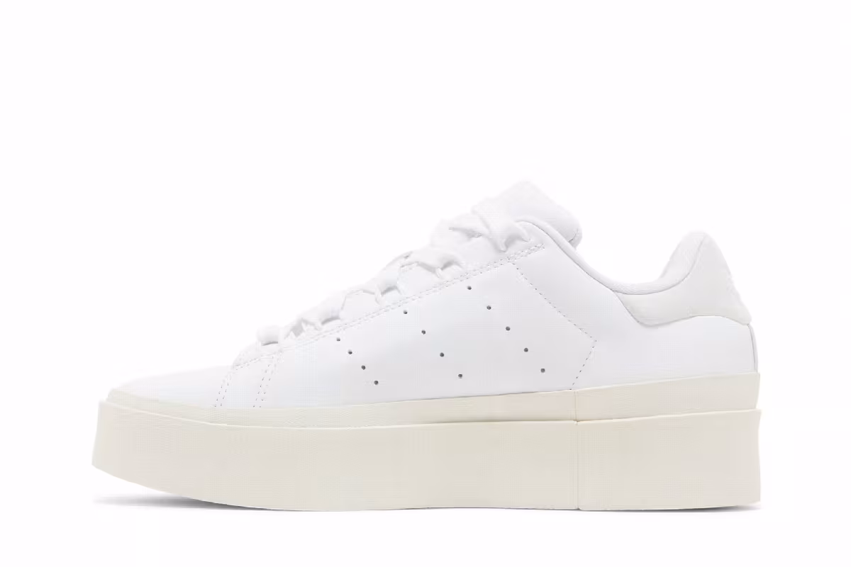adidas Women's Stan Smith Bonega Triple White, view 4