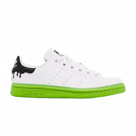 Adidas Stan Smith Big Kid 'Paint Drip - White Solid Green'
