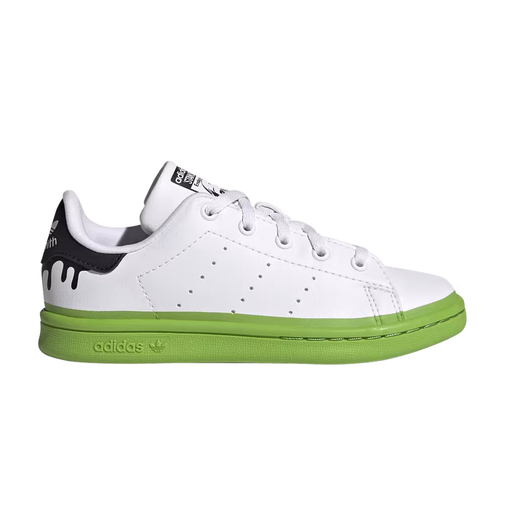 Adidas Stan Smith Little Kid Paint Drip - White Solid Green