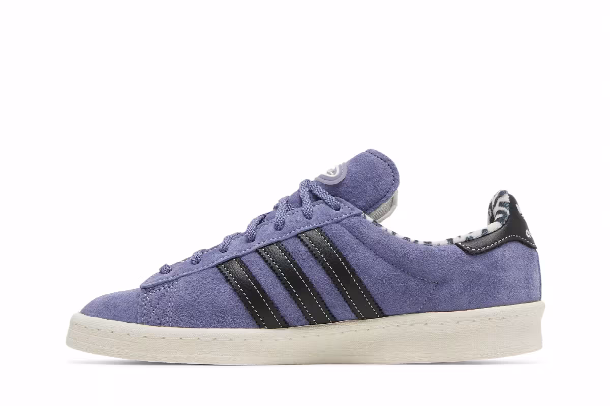 XLARGE x adidas Campus 80s Orbit Violet, view 4