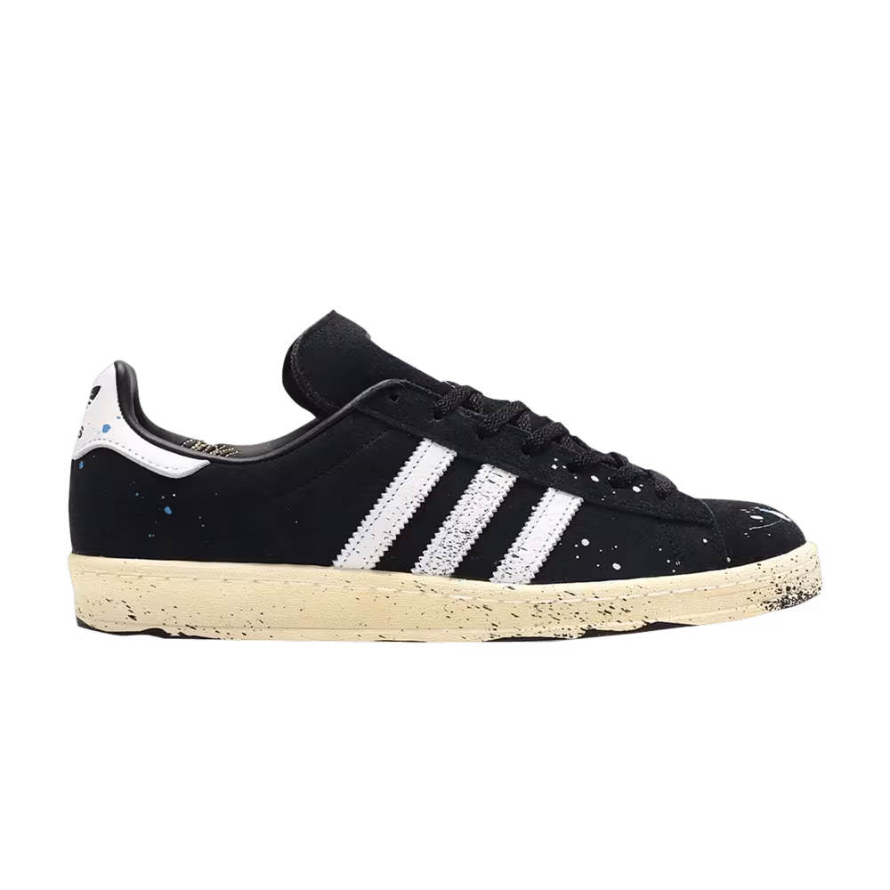 COOK x adidas Campus 80 Paint Splatter - Black