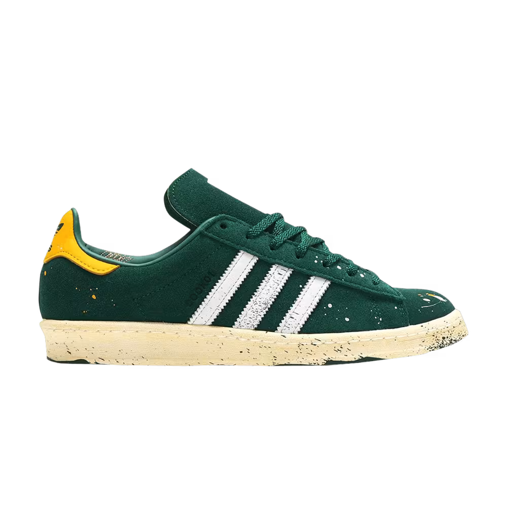 COOK x adidas Campus 80 Paint Splatter - Dark Green