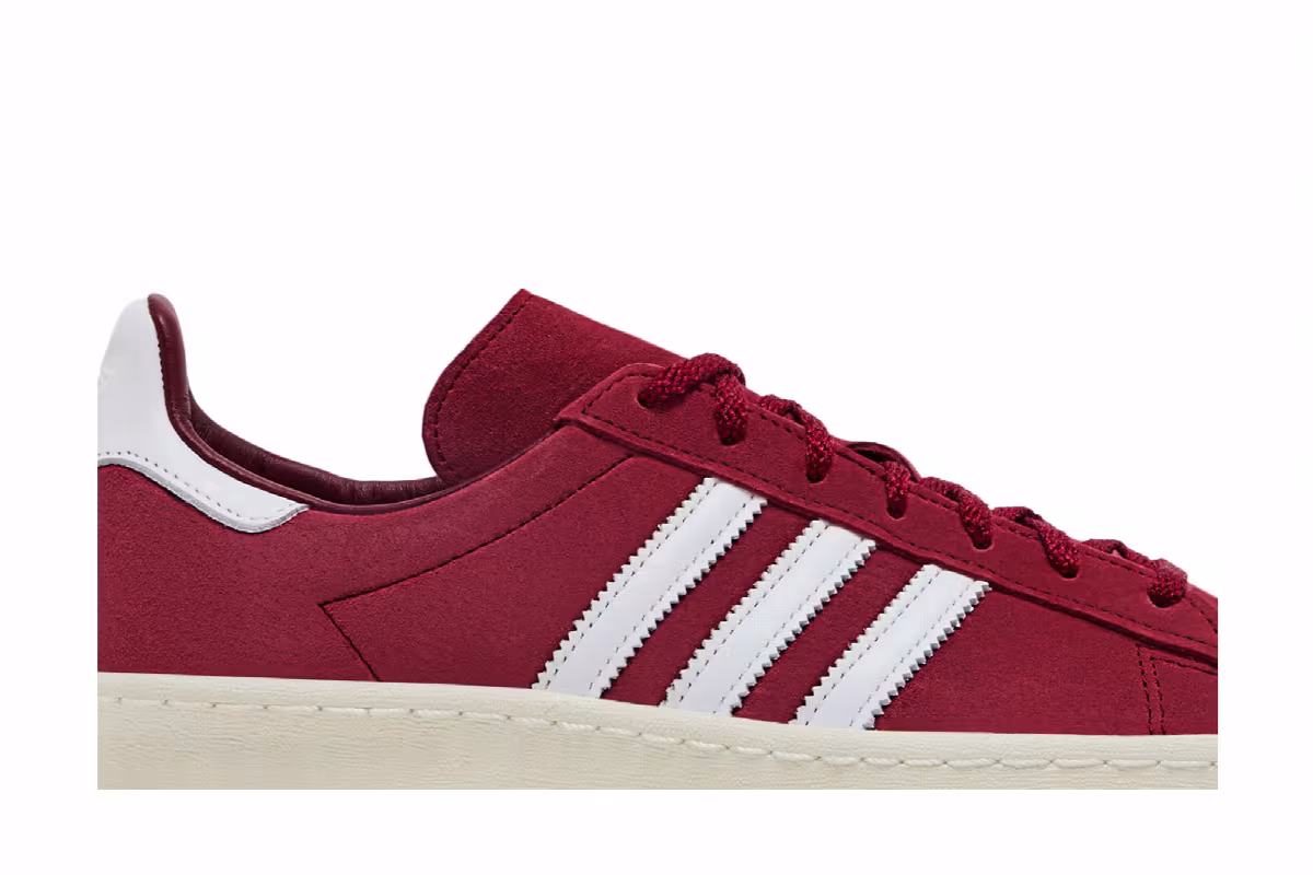 adidas Campus 80s Burgundy Off White, view 3