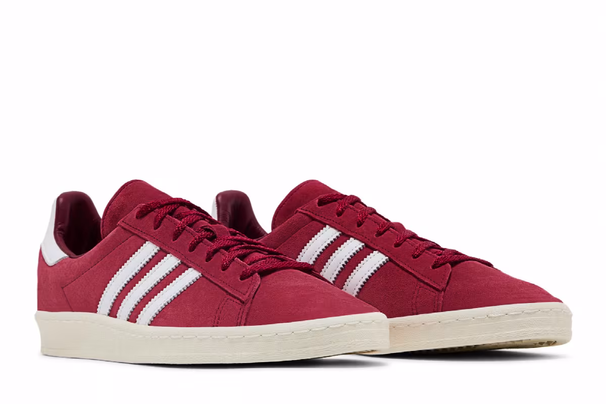 adidas Campus 80s Burgundy Off White, view 9