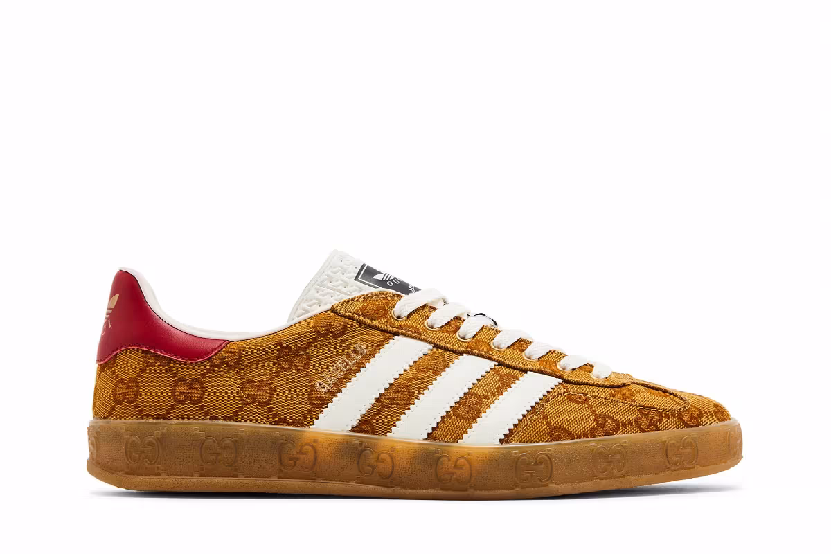 Gucci x adidas Gazelle GG Monogram, view 2