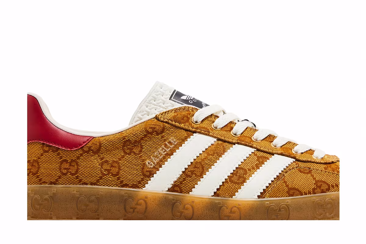 Gucci x adidas Gazelle GG Monogram, view 3