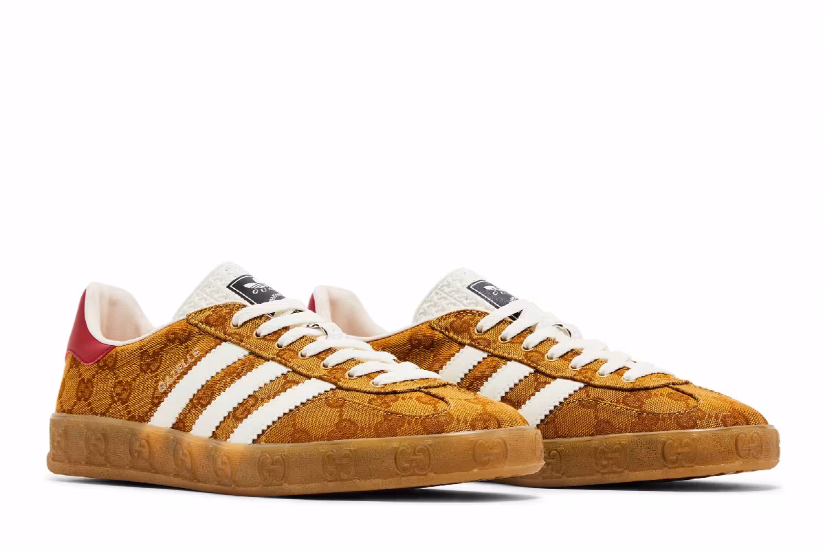 Gucci x adidas Gazelle GG Monogram, view 9