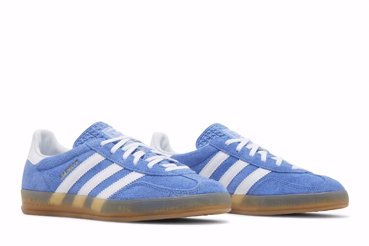 adidas Women's Gazelle Indoor Blue Fusion Gum, view 9
