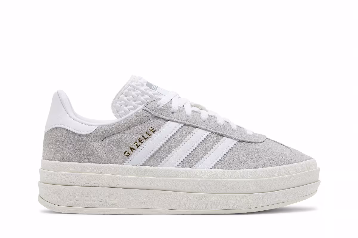 adidas Women's Gazelle Bold Grey White, view 2