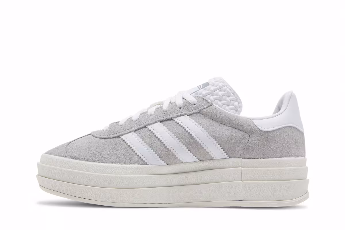 adidas Women's Gazelle Bold Grey White, view 4