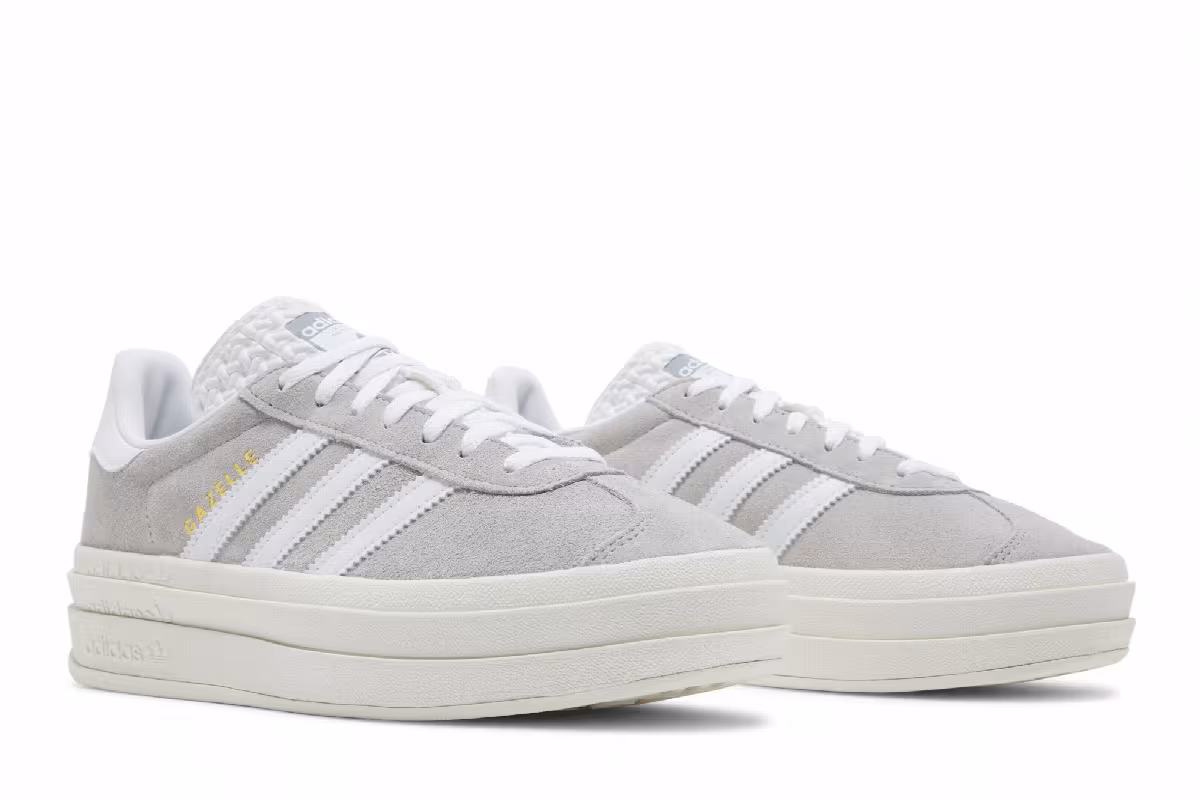 adidas Women's Gazelle Bold Grey White, view 9
