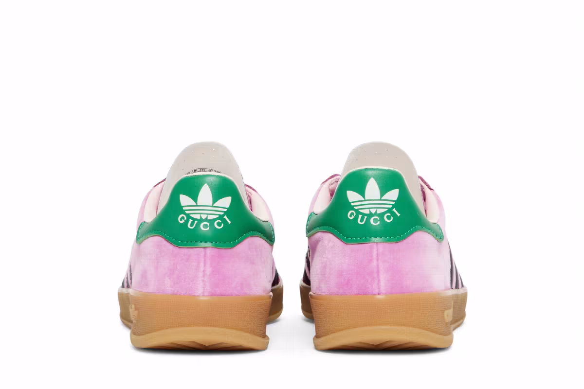 Gucci x adidas Gazelle Pink Velvet, view 7