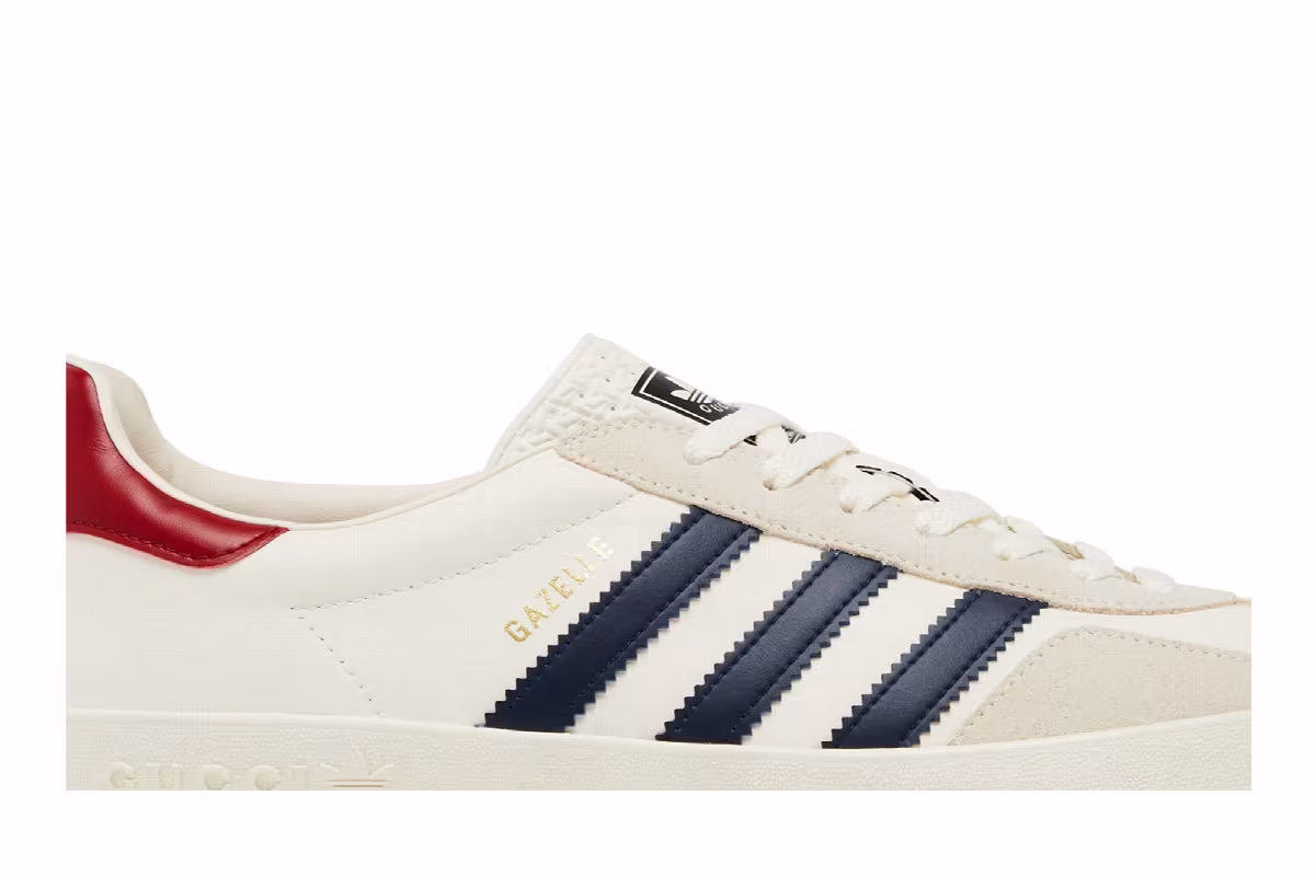 Gucci x adidas Gazelle White, view 3