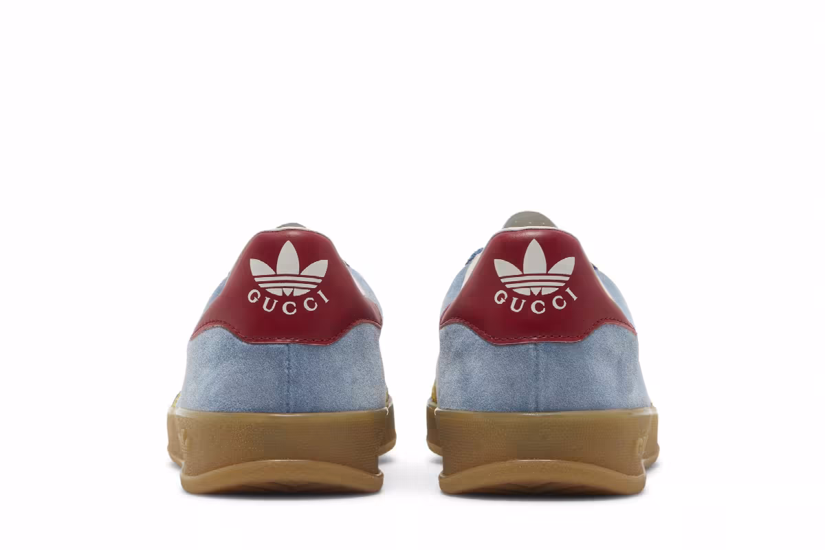 Gucci x adidas Gazelle Light Blue Suede, view 7