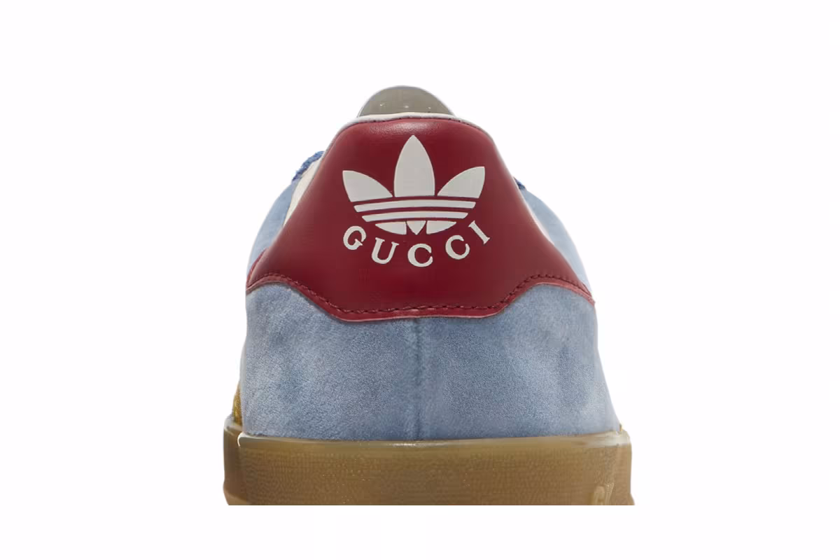 Gucci x adidas Gazelle Light Blue Suede, view 8