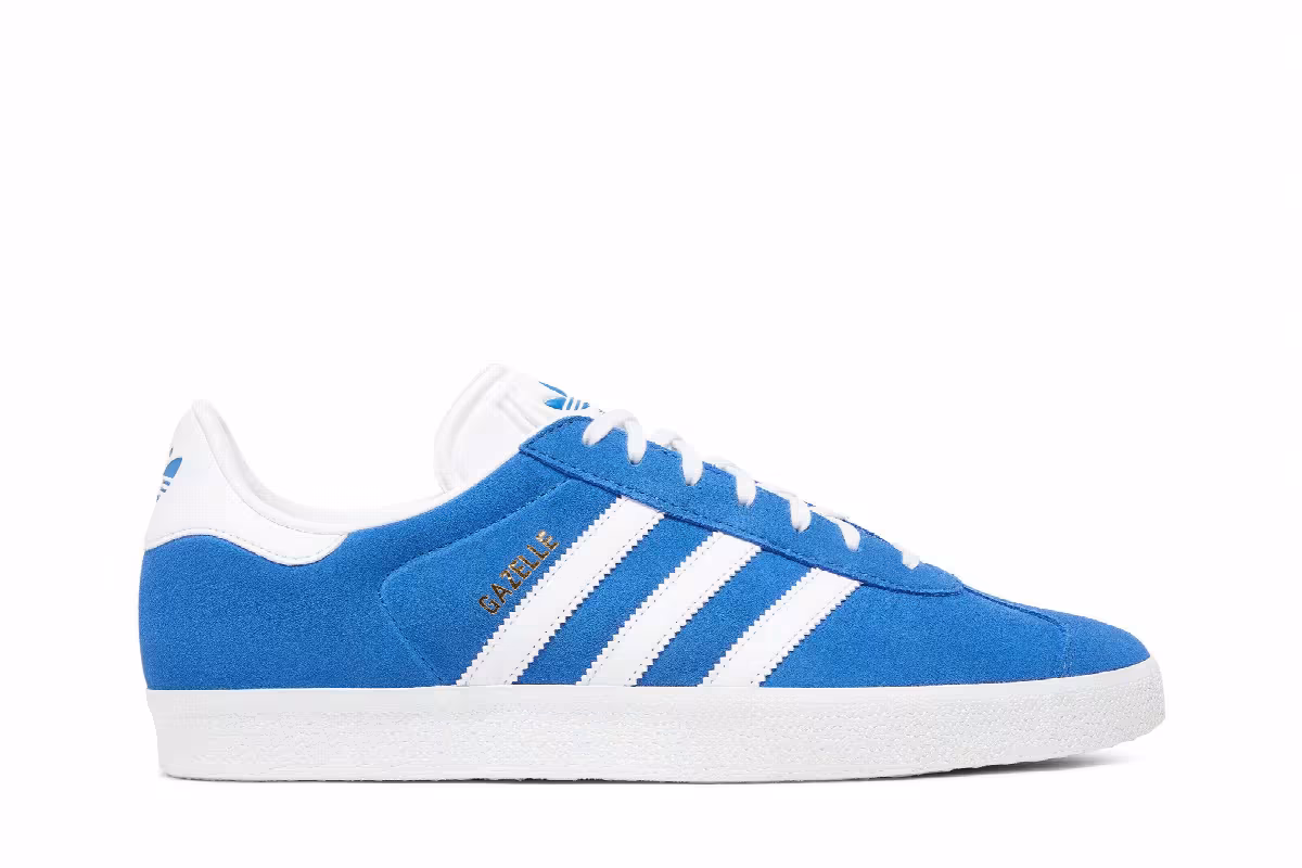 adidas Gazelle Blue White, view 2