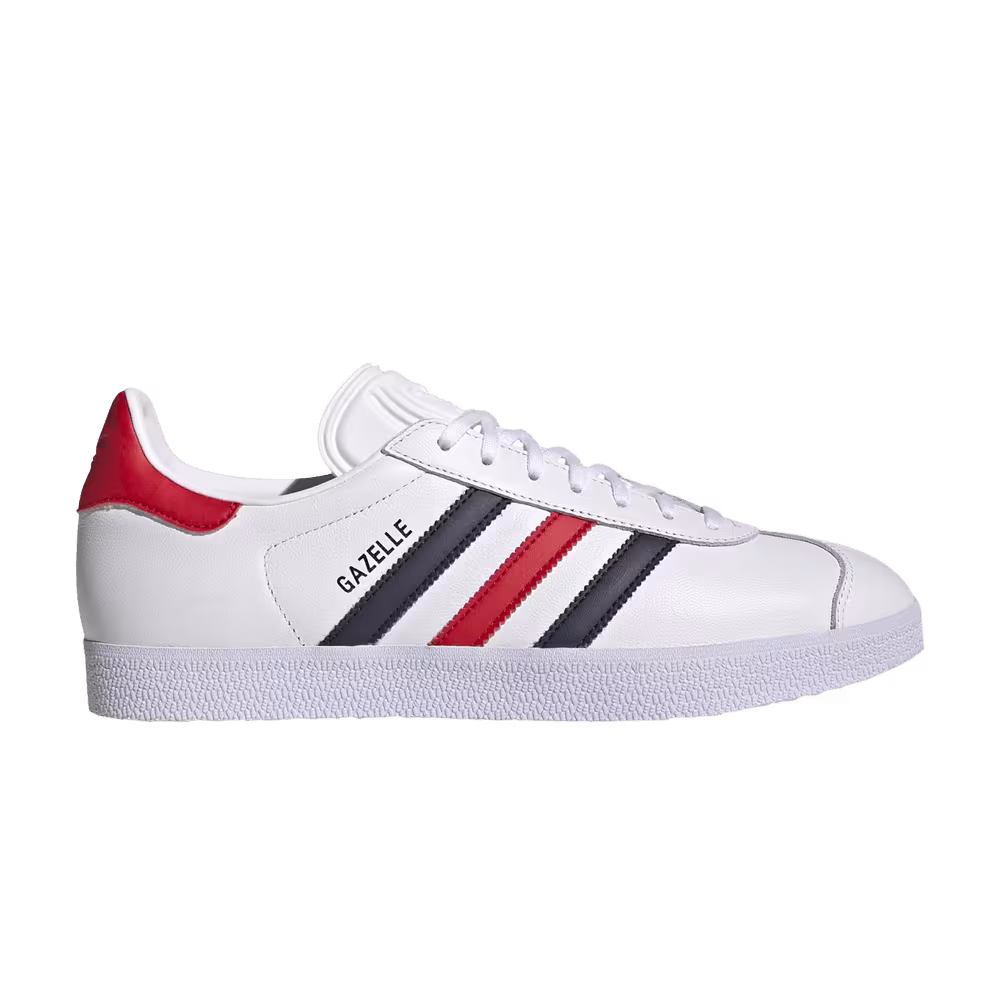 Adidas Gazelle White Legend Ink Red