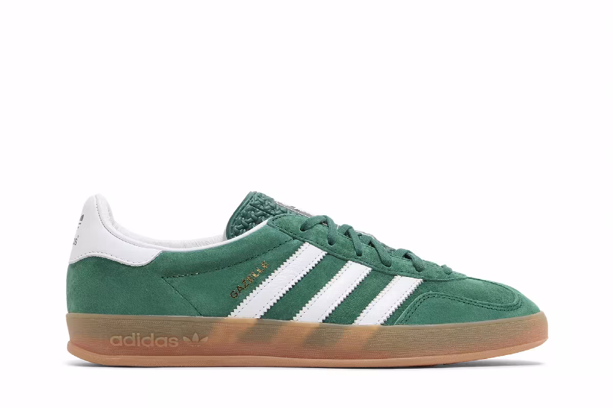 adidas Gazelle Indoor Collegiate Green Gum, view 2