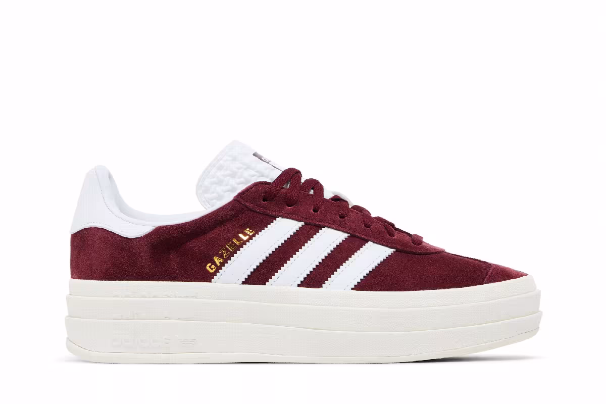 adidas Women's Gazelle Bold Shadow Red White, view 2