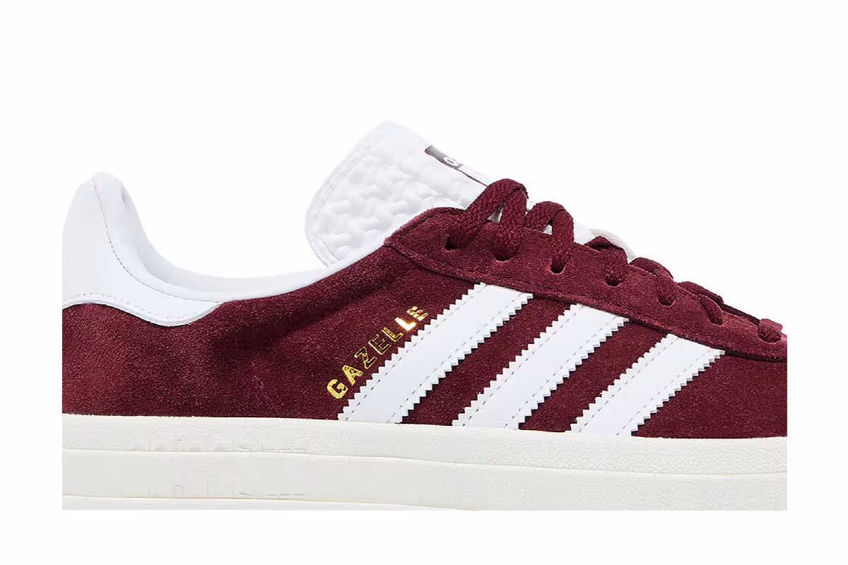 adidas Women's Gazelle Bold Shadow Red White, view 3