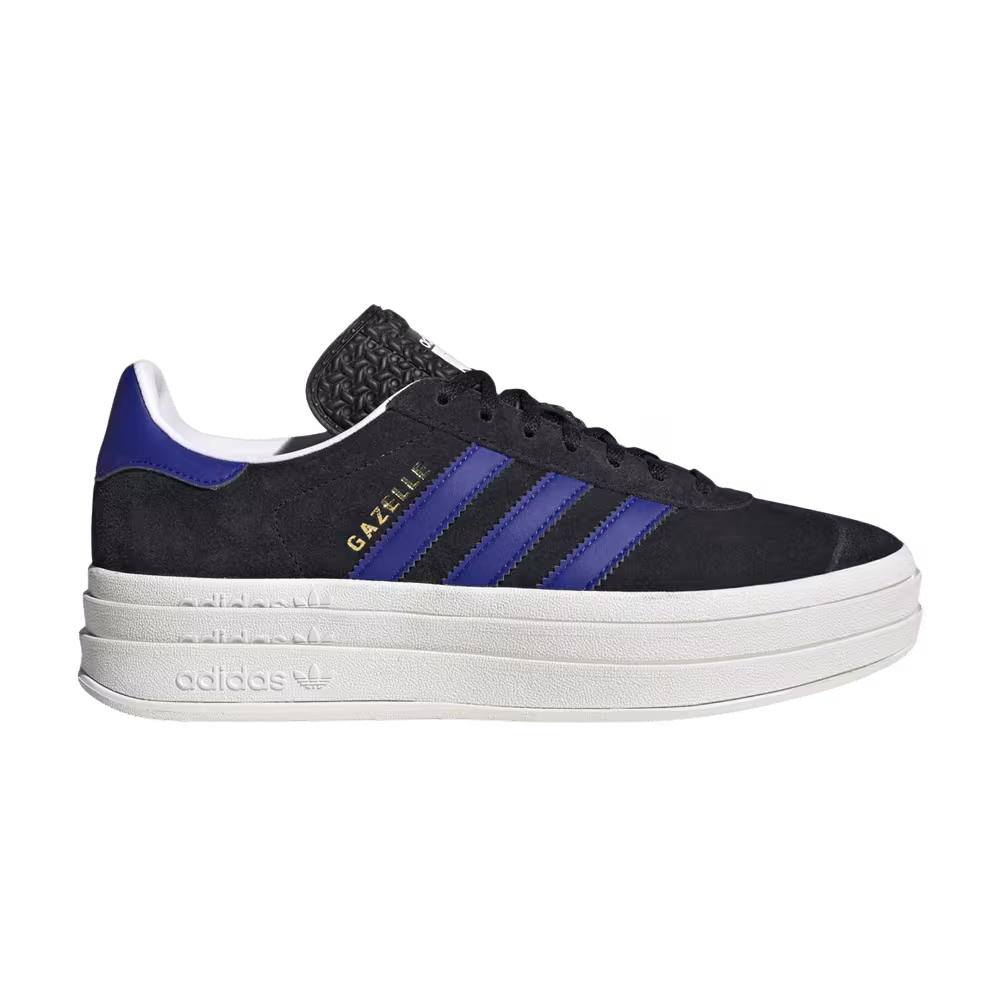 adidas Women's Gazelle Bold Black Lucid Blue