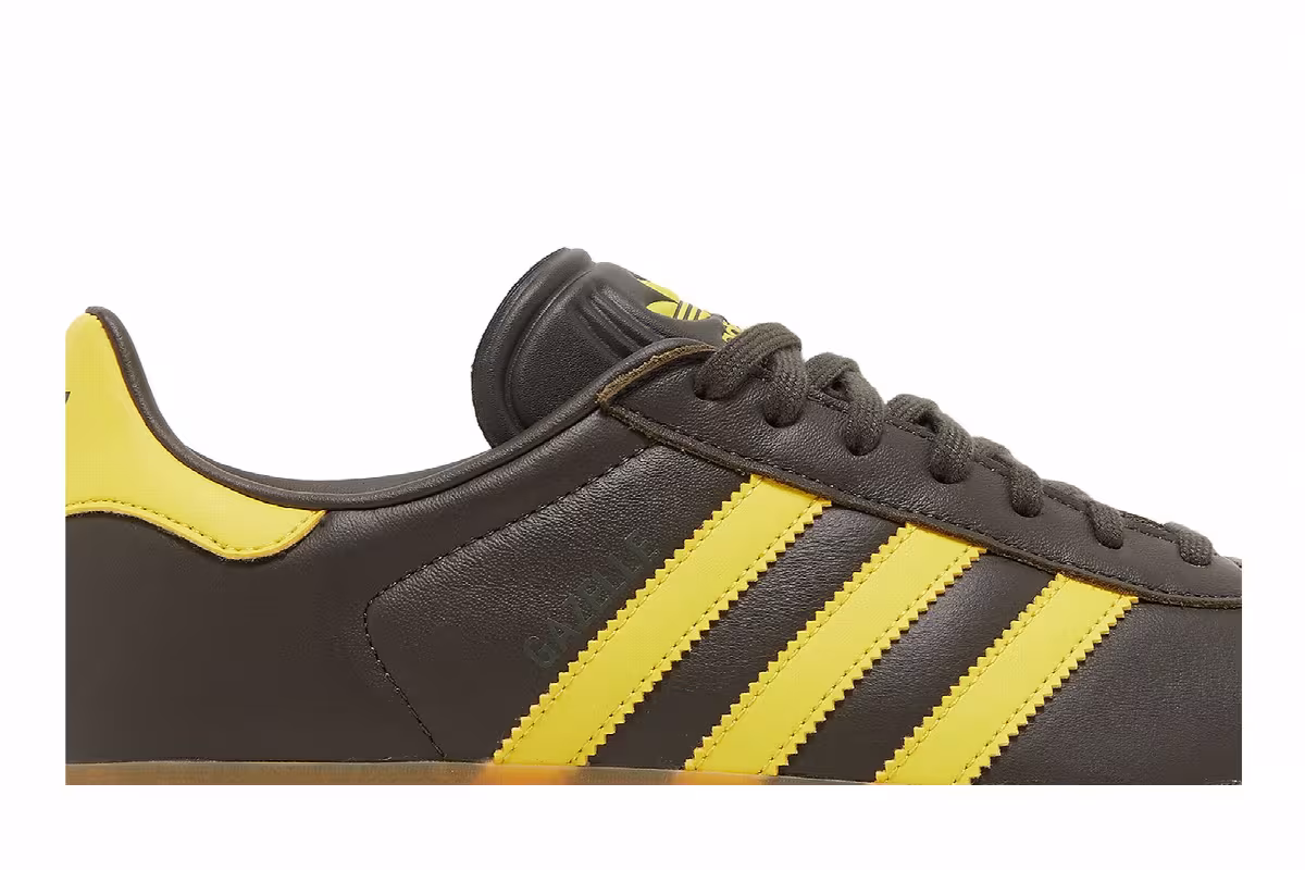 adidas Gazelle Shadow Olive Impact Yellow, view 3