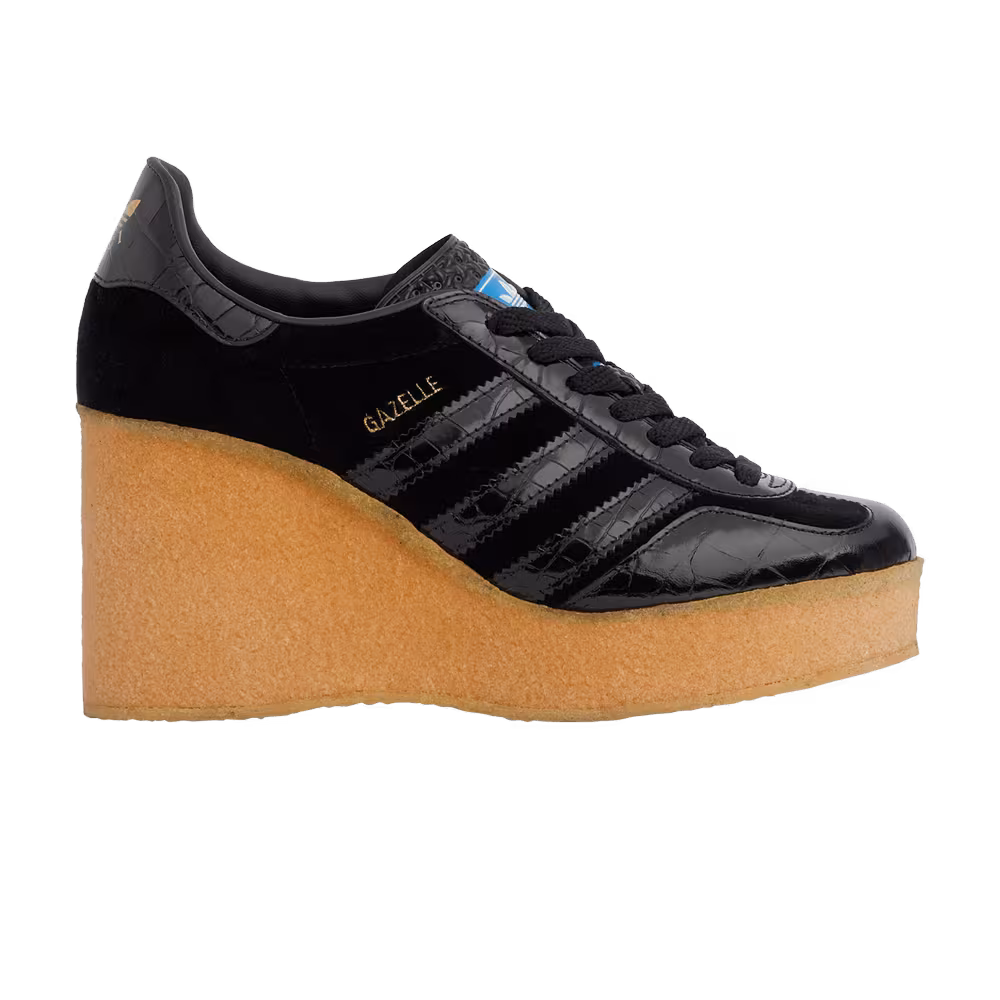 adidas x Gucci Women's Wedge Gazelle Black Croc