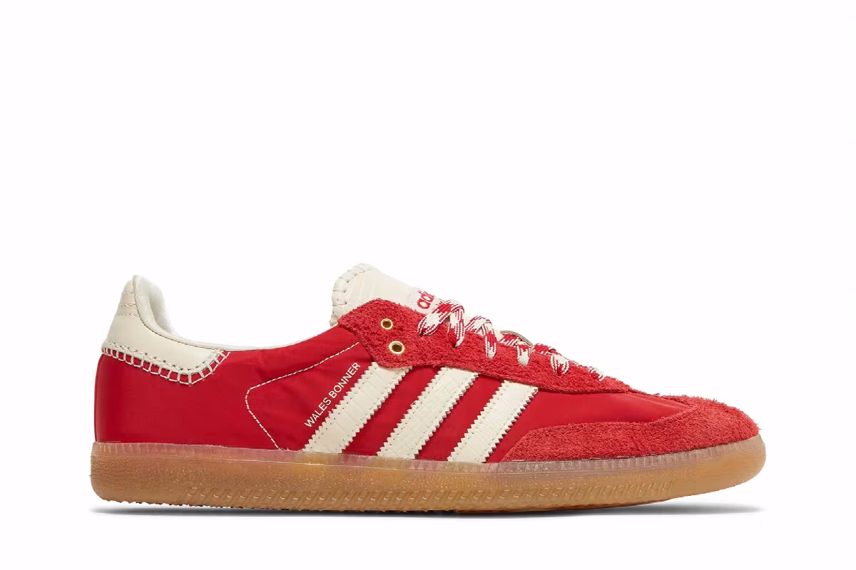 Wales Bonner x adidas Samba Scarlet, view 2