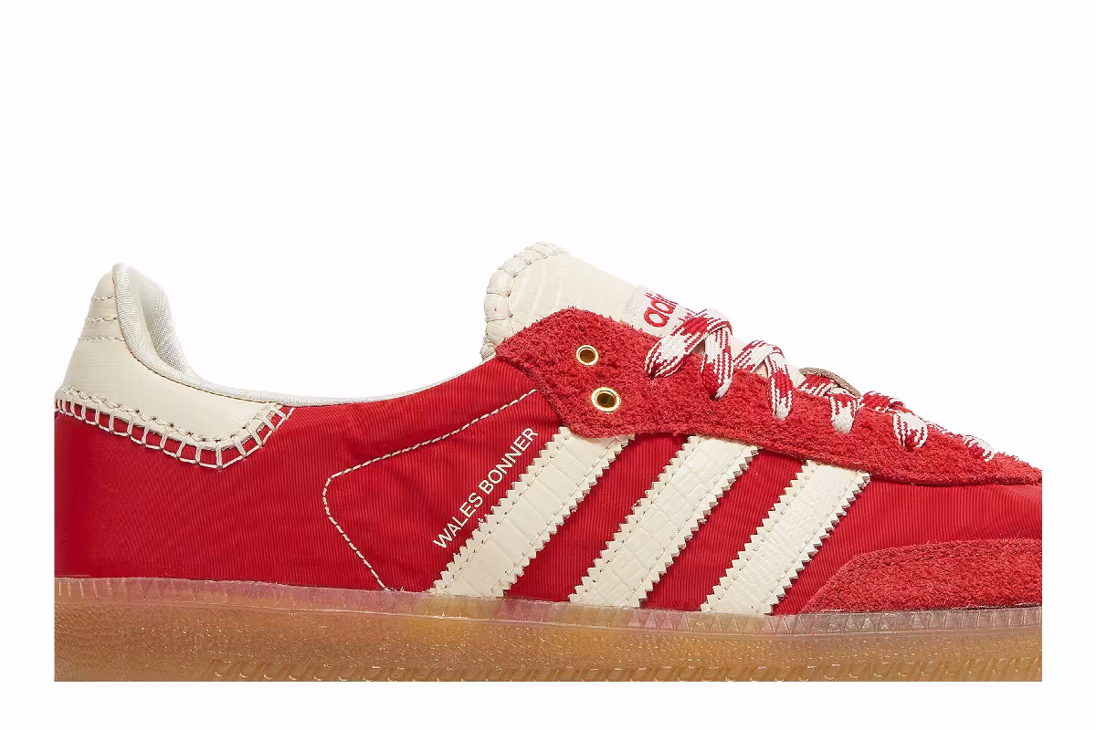 Wales Bonner x adidas Samba Scarlet, view 3