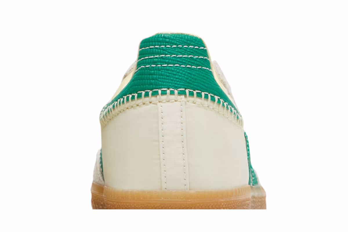 Wales Bonner x adidas Samba Cream White Bold Green, view 8