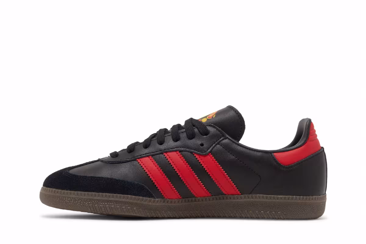 Manchester United x adidas Samba Team Black Real Red, view 4