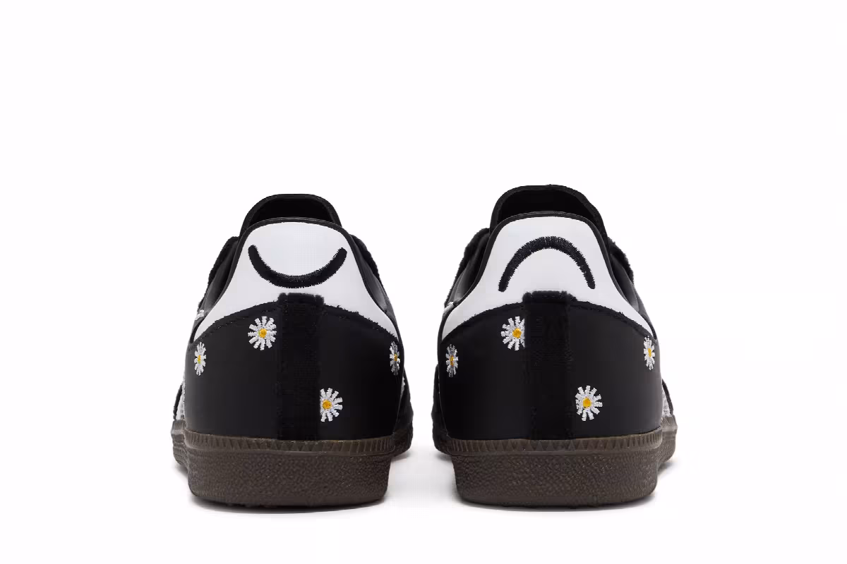 atmos x FACE x adidas Samba OG Embroidered Daisies, view 7