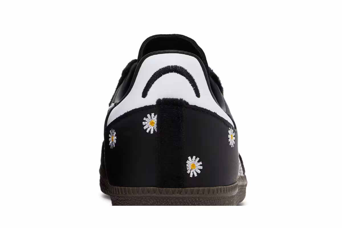 atmos x FACE x adidas Samba OG Embroidered Daisies, view 8