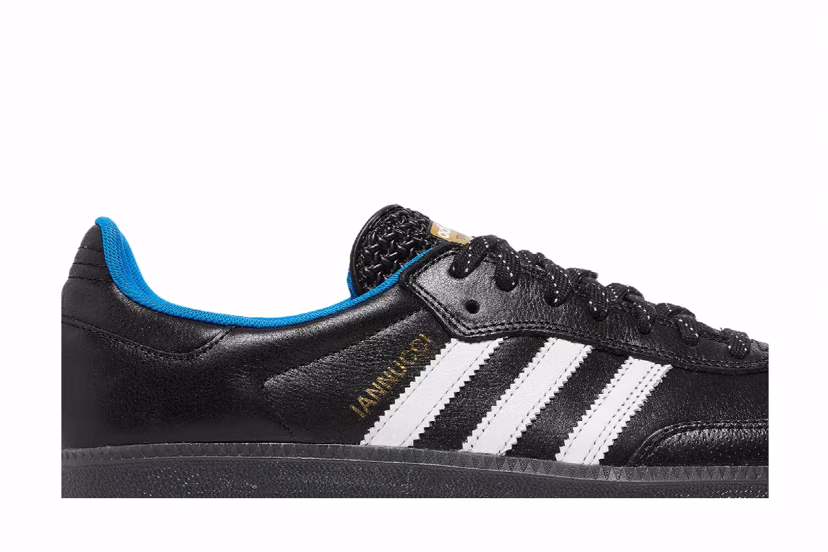 Gino Iannucci x adidas Samba ADV RYR Black Blue Bird, view 3