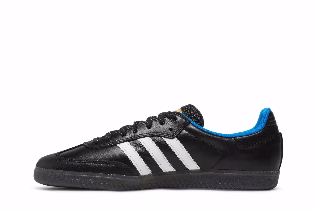 Gino Iannucci x adidas Samba ADV RYR Black Blue Bird, view 4
