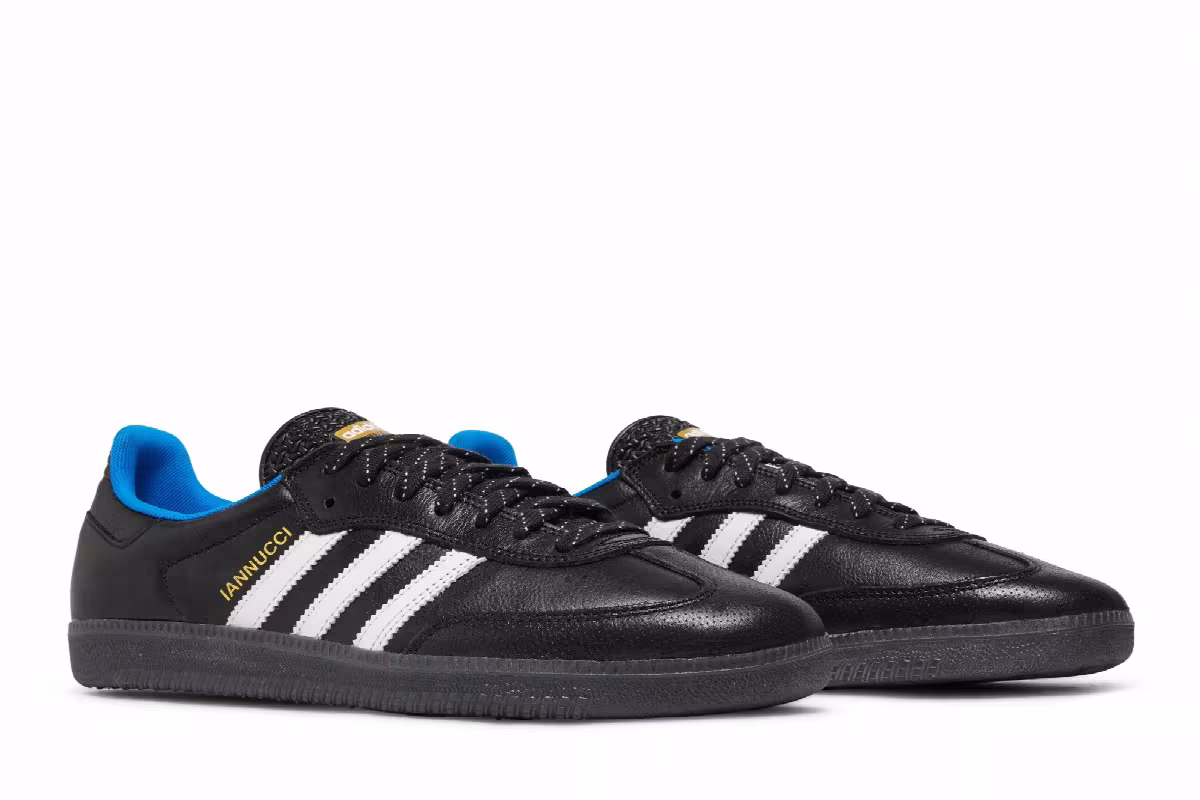 Gino Iannucci x adidas Samba ADV RYR Black Blue Bird, view 9