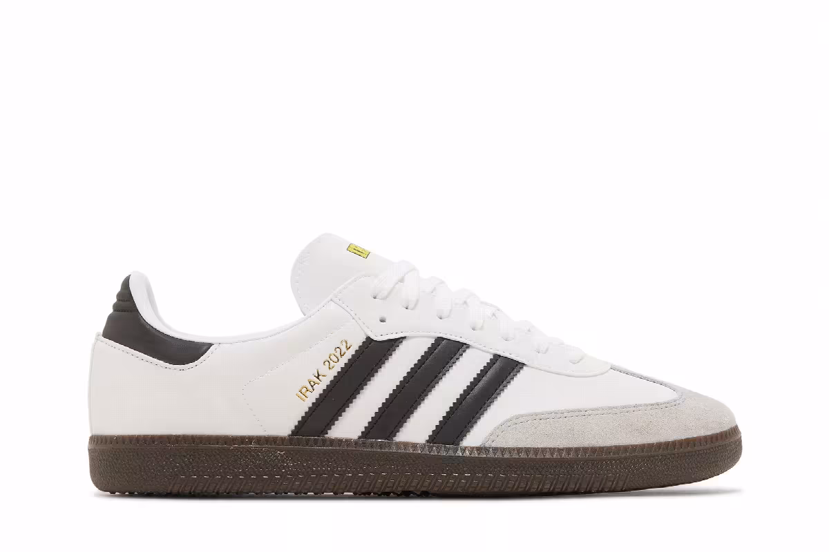 IRAK x adidas Samba White Gum, view 2