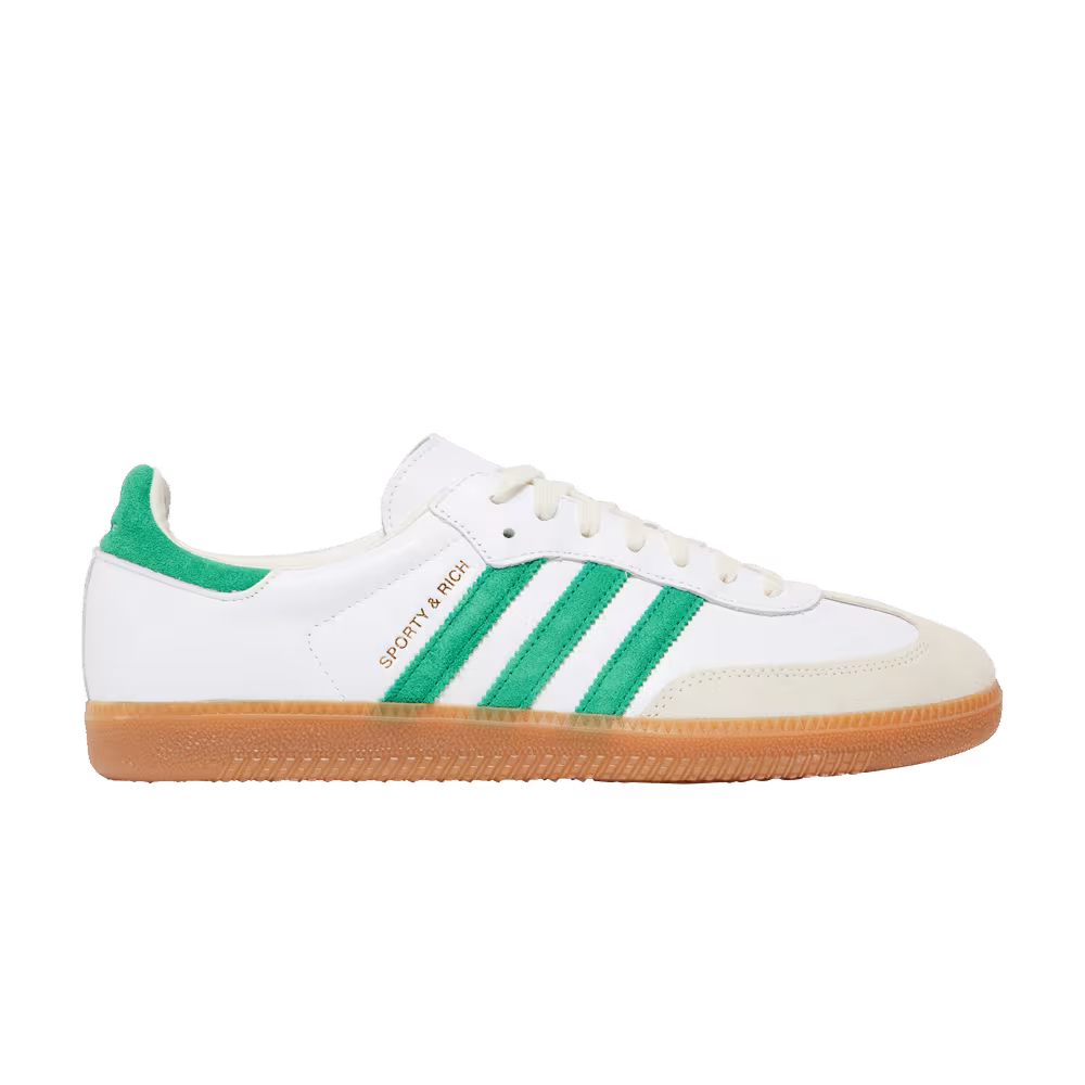 Sporty & Rich x adidas Samba OG White Green