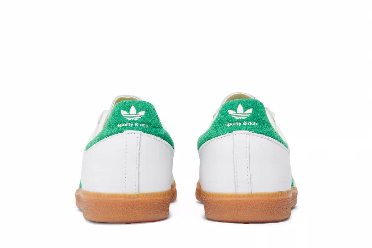 Sporty & Rich x adidas Samba OG White Green, view 7
