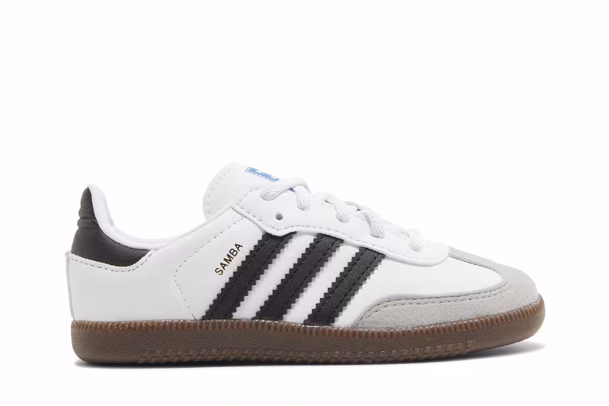 adidas Samba OG I White Black Gum, view 2