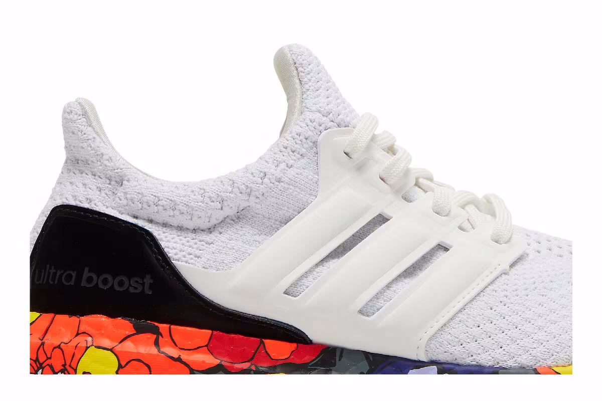 Adidas Women's UltraBoost 5.0 DNA White Floral, view 3