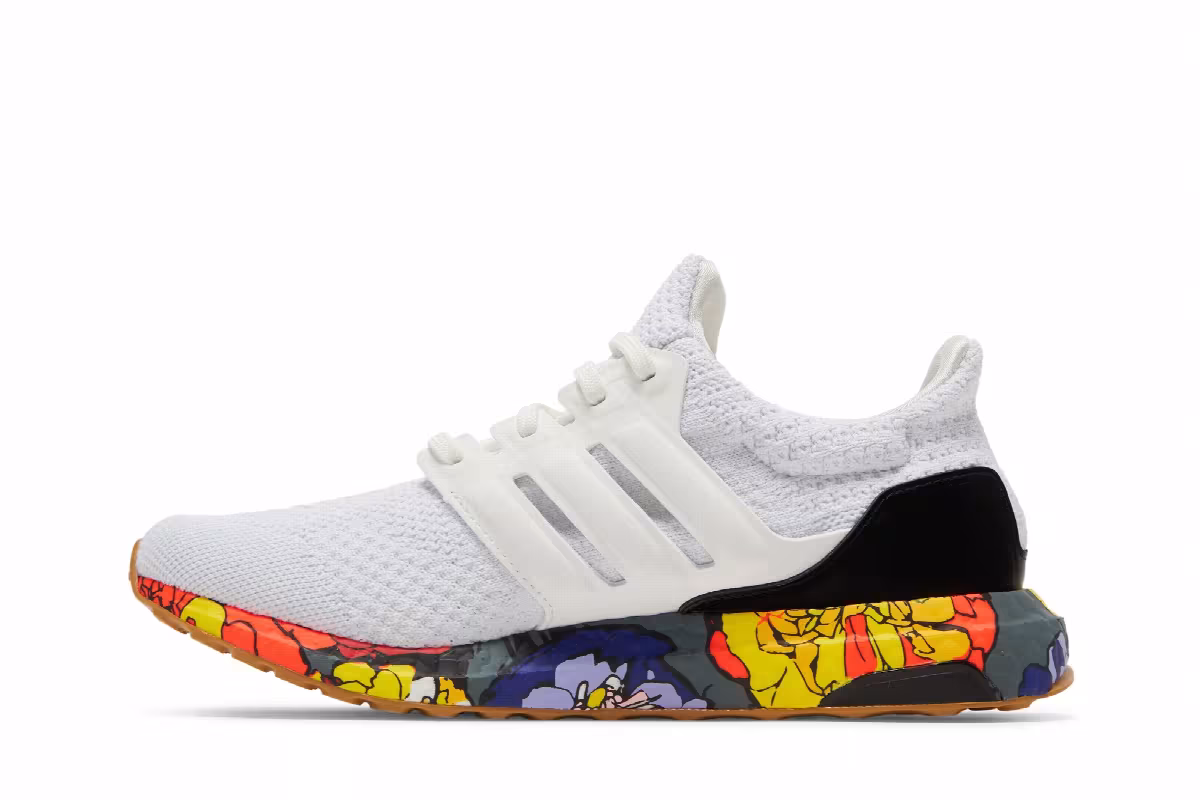 Adidas Women's UltraBoost 5.0 DNA White Floral, view 4