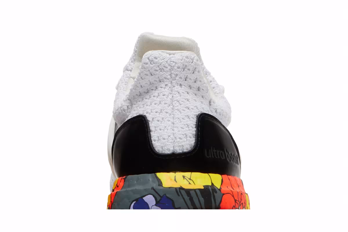 Adidas Women's UltraBoost 5.0 DNA White Floral, view 8
