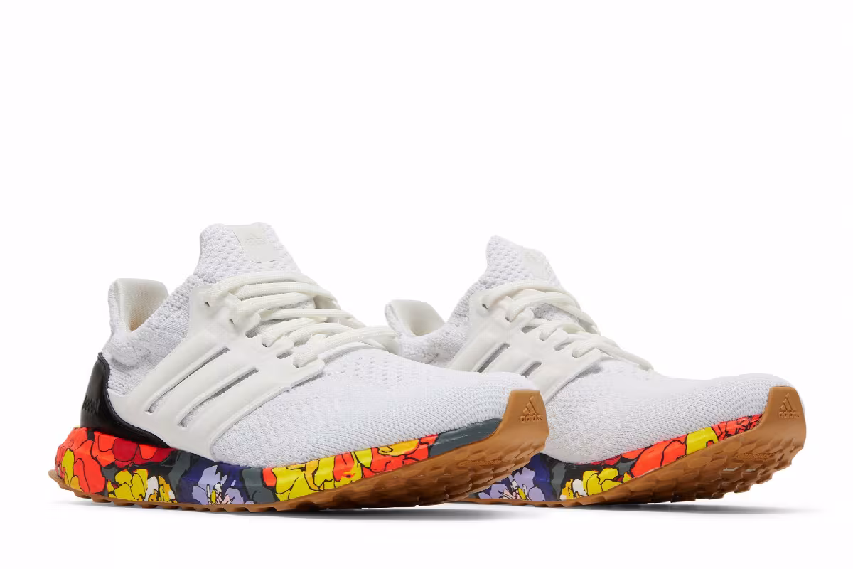 Adidas Women's UltraBoost 5.0 DNA White Floral, view 9