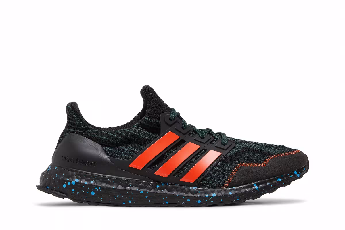 adidas UltraBoost 5.0 DNA Black Green Orange, view 2