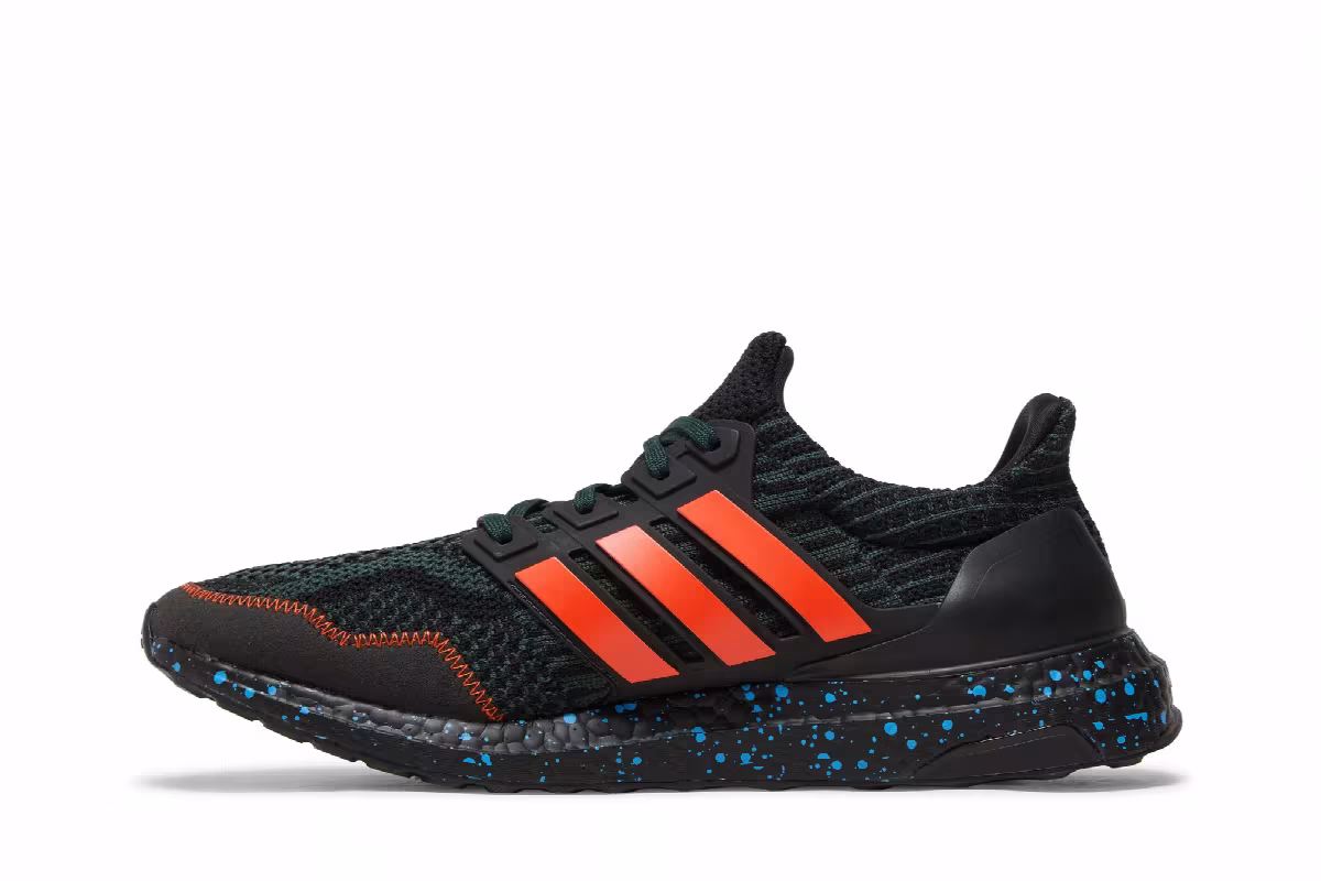 adidas UltraBoost 5.0 DNA Black Green Orange, view 4