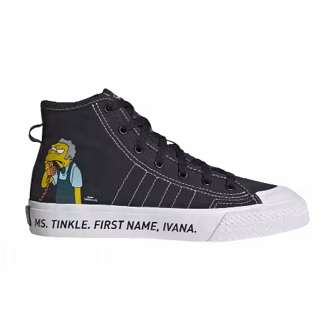 The Simpsons x adidas Nizza Hi RF J 'Pranks On Moe'