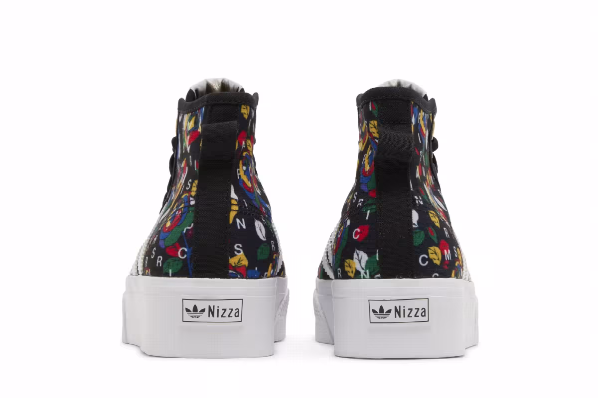Rich Mnisi x adidas Women's Nizza Platform Mid Pop-Art Roses, view 7