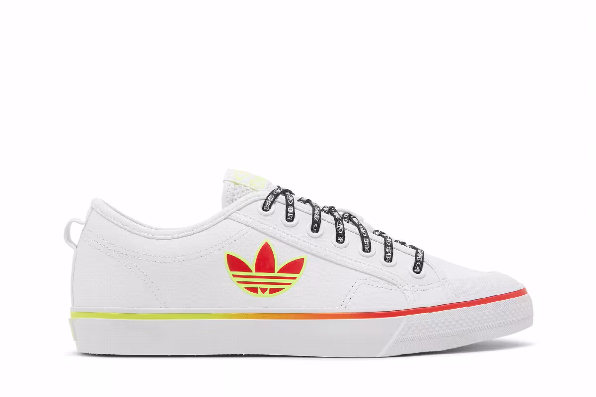 Adidas Nizza Trefoil White Vivid Red, view 2