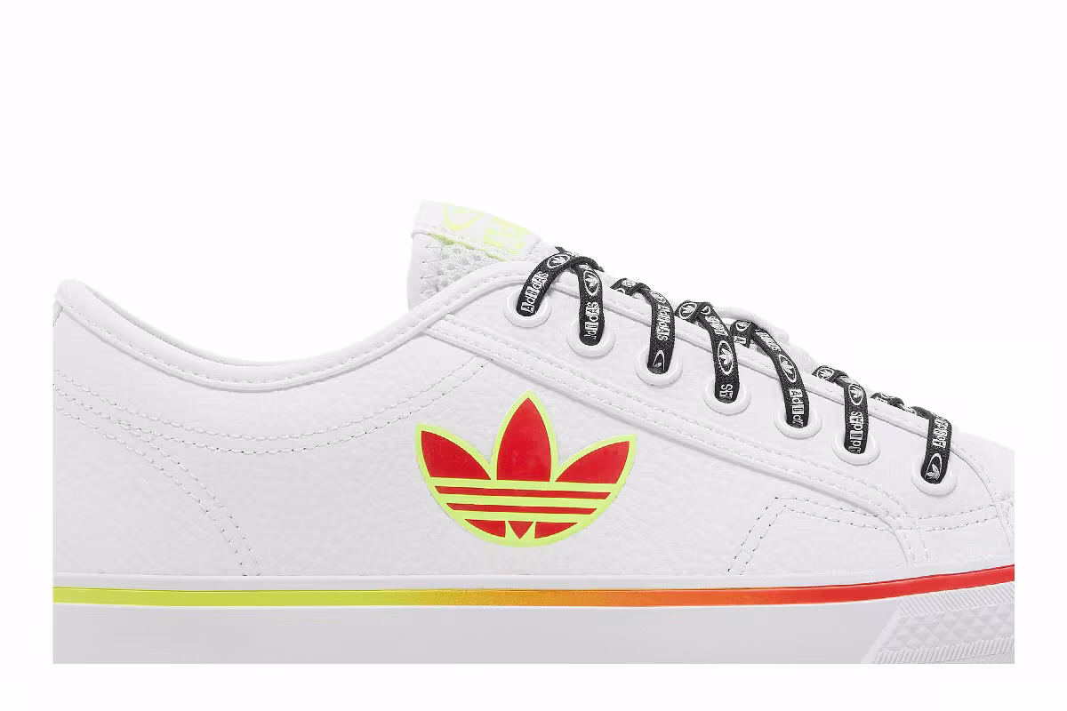 Adidas Nizza Trefoil White Vivid Red, view 3